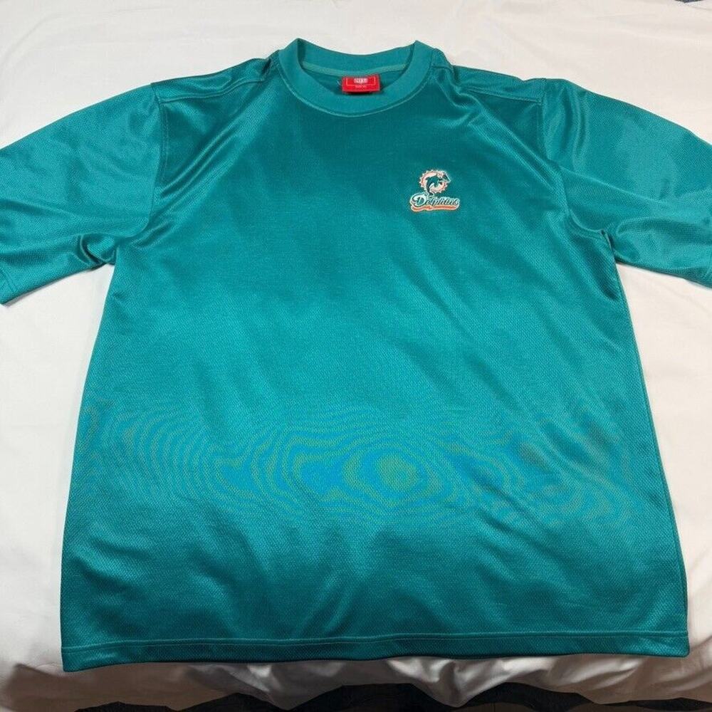 Vintage Y2K Miami Dolphins‎ Embroidered Short Sleeve Mens XL NFL Football Jersey